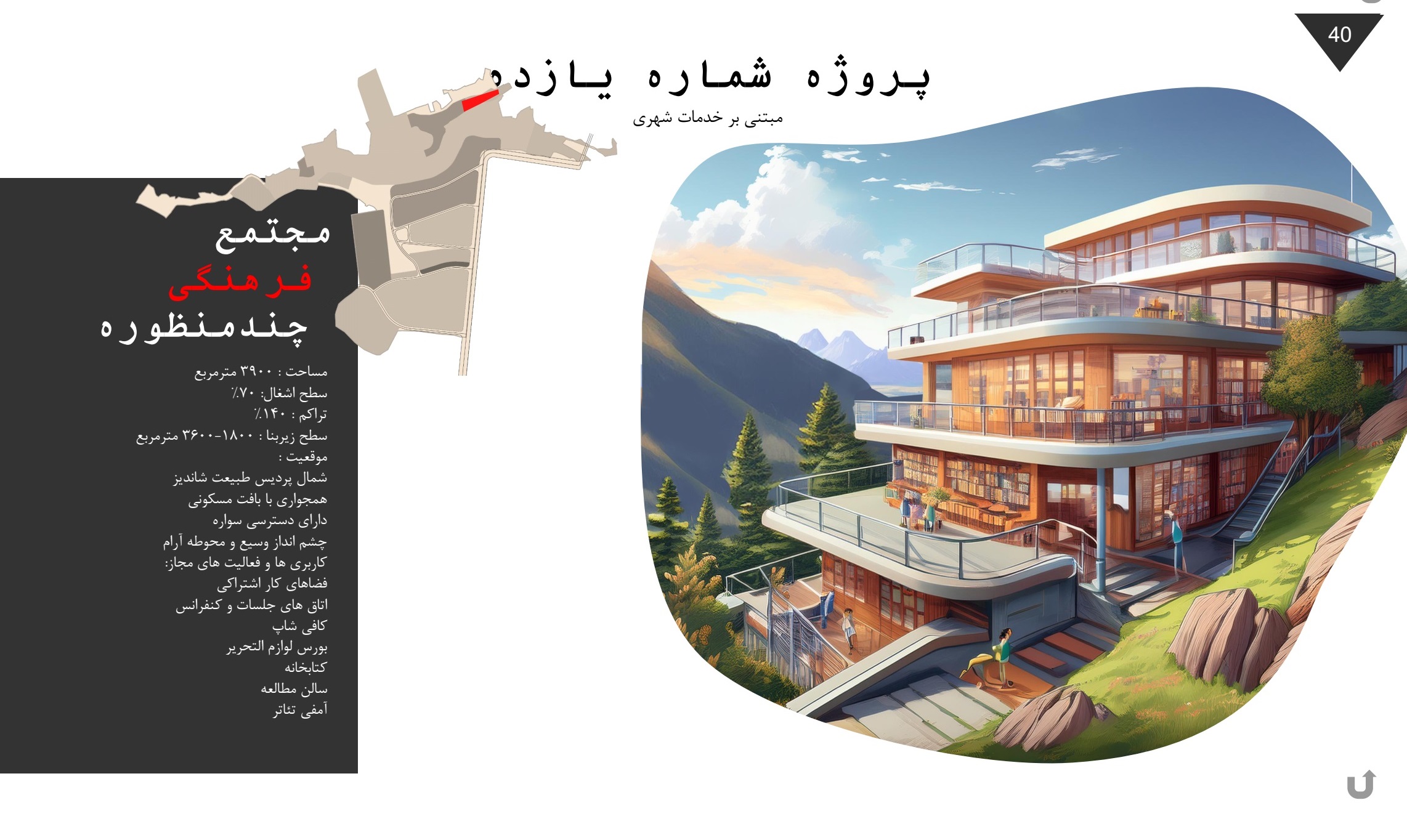 مجتمع فرهنگی چند منظوره پارک پردیس طبیعت شاندیز